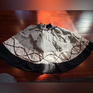 Vintage Striped Black and White Women's Skirt